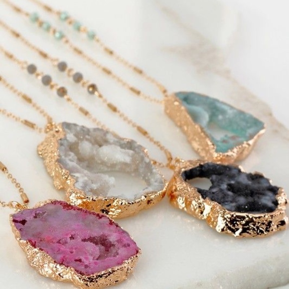 NEW! 100% Natural Pendant Necklace Stones - Picture 6 of 6